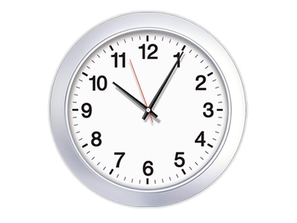 SORTİ DUVAR SAATİ GÜMÜŞ (30 CM)